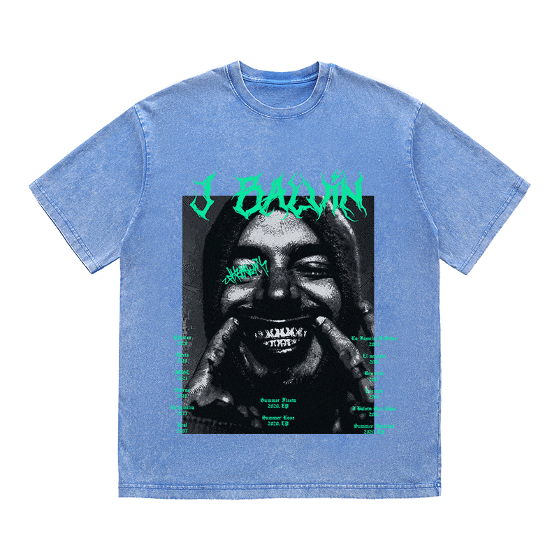 J BALVIN HEAVY WEIGHT COTTON TEE-8880