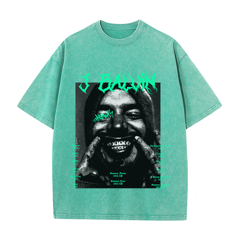 J BALVIN HEAVY WEIGHT COTTON TEE-8880