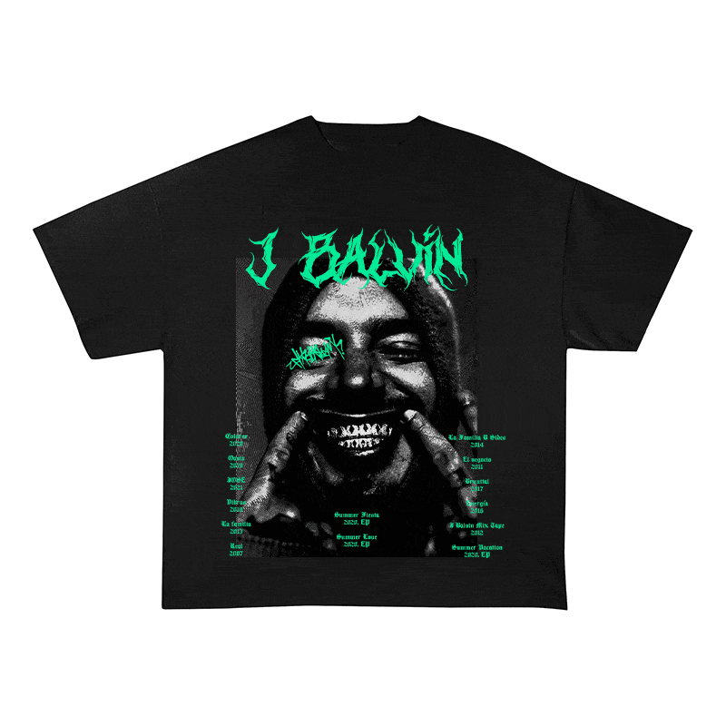 J BALVIN HEAVY WEIGHT COTTON TEE-8880