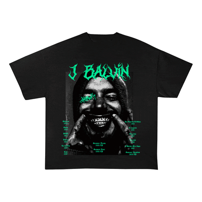 J BALVIN HEAVY WEIGHT COTTON TEE-8880