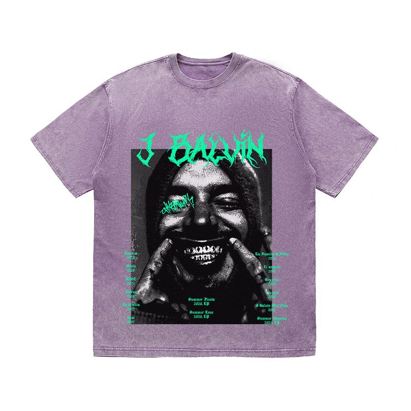J BALVIN HEAVY WEIGHT COTTON TEE-8880