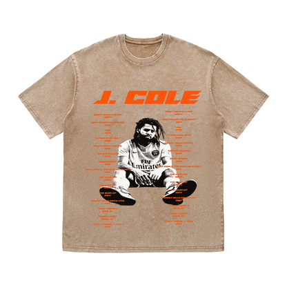 RDMCLOTHINGART tapestry hoodie J. COLE HEAVY WEIGHT COTTON TEE-8933