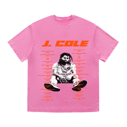 RDMCLOTHINGART tapestry hoodie J. COLE HEAVY WEIGHT COTTON TEE-8933