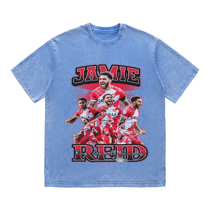 JAMIE RED HEAVY WEIGHT COTTON TEE-8961