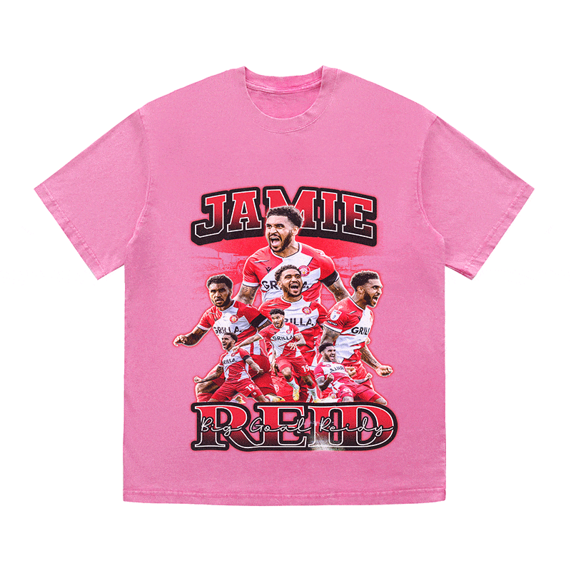 JAMIE RED HEAVY WEIGHT COTTON TEE-8961