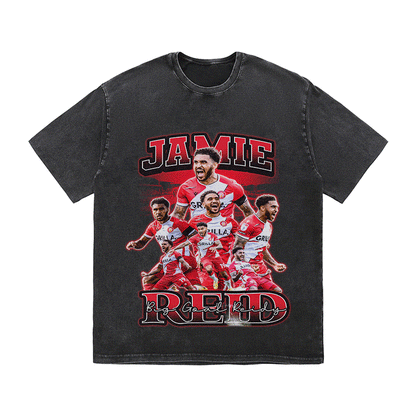JAMIE RED HEAVY WEIGHT COTTON TEE-8961