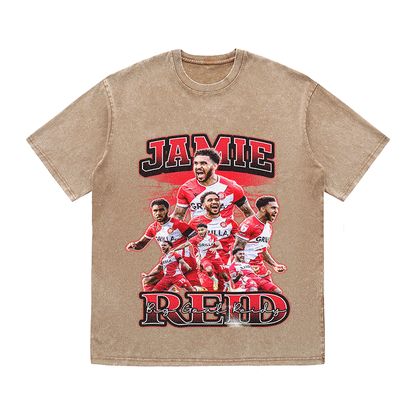 JAMIE RED HEAVY WEIGHT COTTON TEE-8961