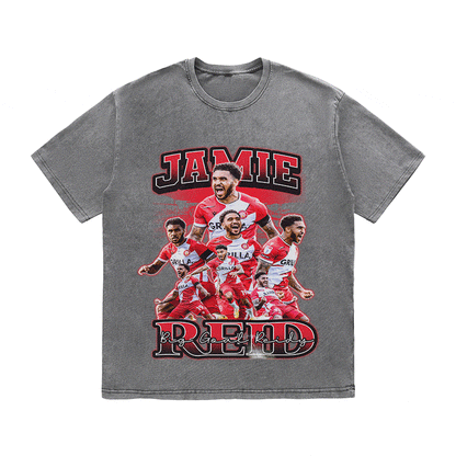JAMIE RED HEAVY WEIGHT COTTON TEE-8961