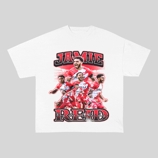 JAMIE RED HEAVY WEIGHT COTTON TEE-8961