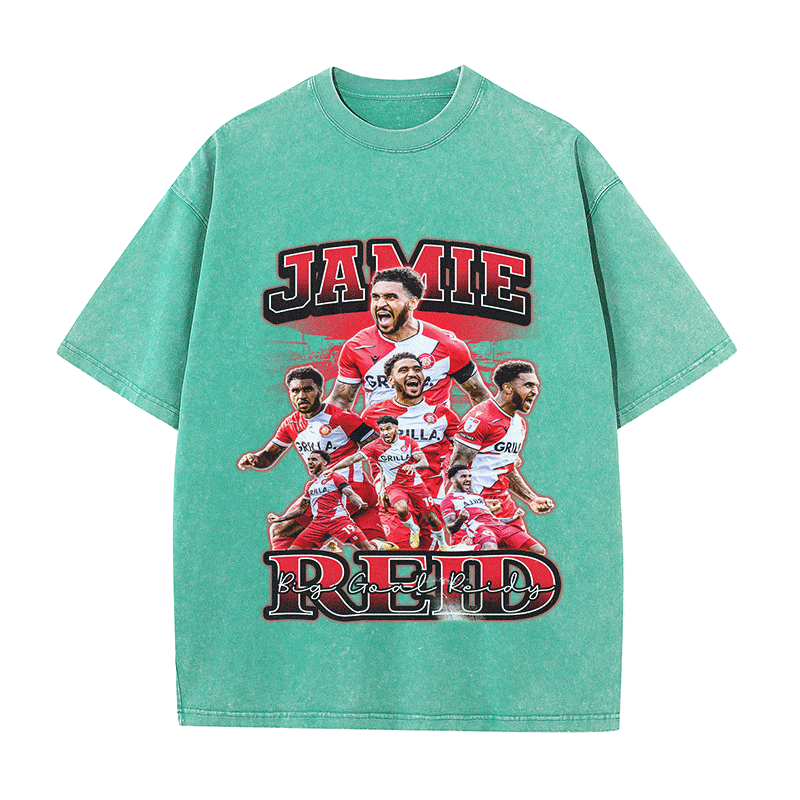 JAMIE RED HEAVY WEIGHT COTTON TEE-8961