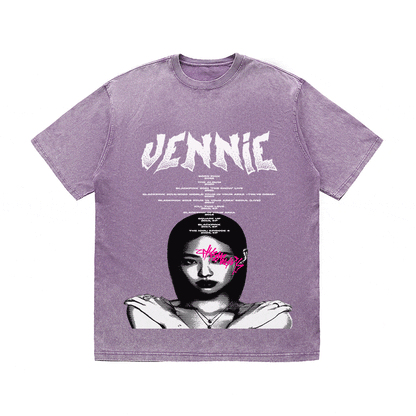 RDMCLOTHINGART tapestry hoodie JENNIE HEAVY WEIGHT COTTON TEE-8906