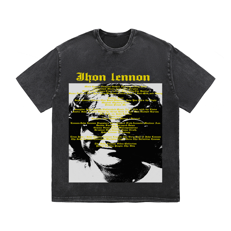 JHON LENNON HEAVY WEIGHT COTTON TEE-8935
