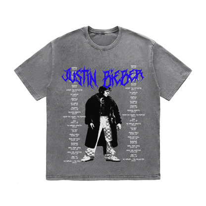 RDMCLOTHINGART tapestry hoodie JUSTIN BIEBER HEAVY WEIGHT COTTON TEE-8910