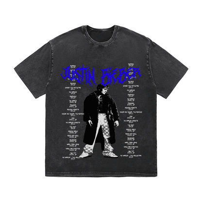 RDMCLOTHINGART tapestry hoodie JUSTIN BIEBER HEAVY WEIGHT COTTON TEE-8910