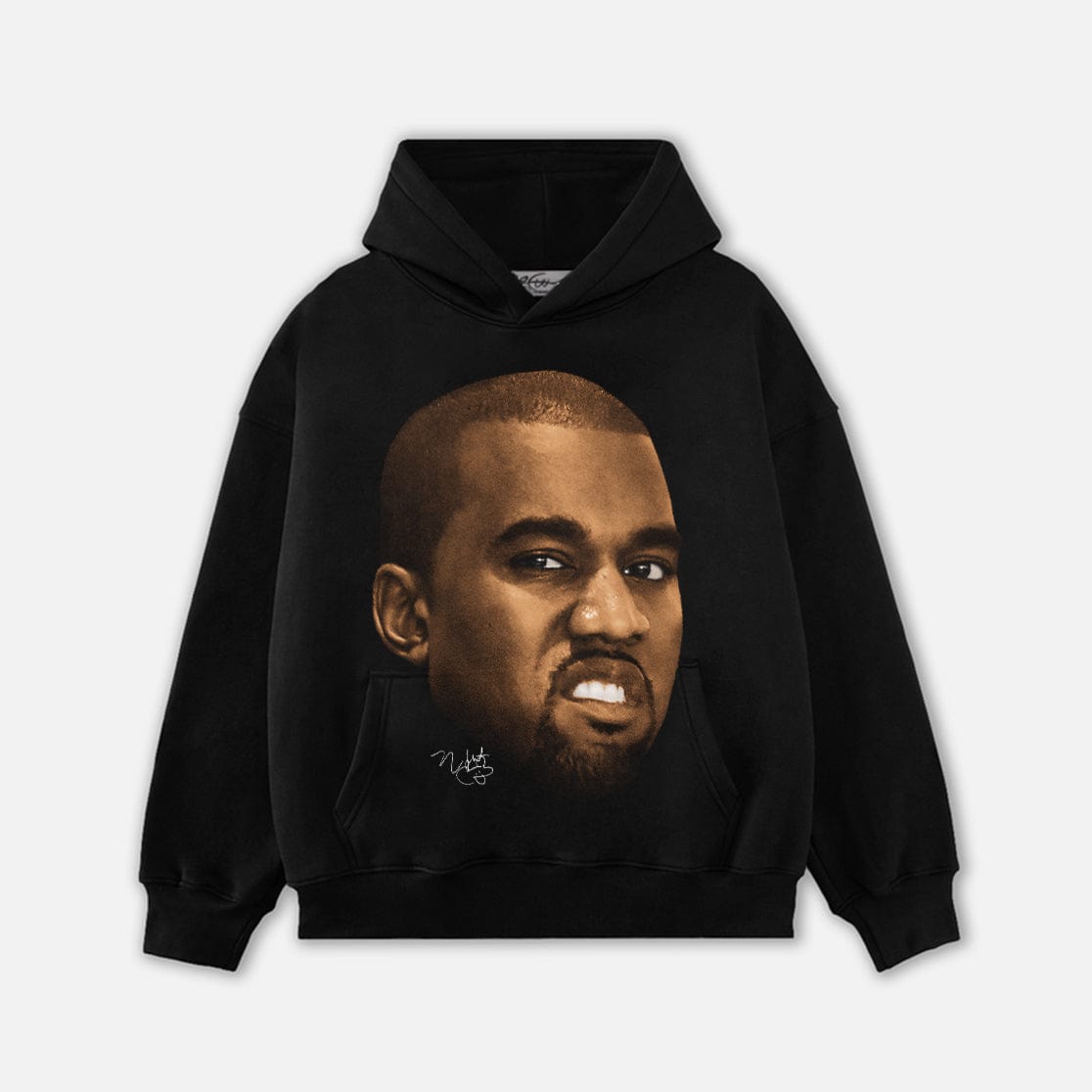KANYEWEST HEAD HOODIE-1078