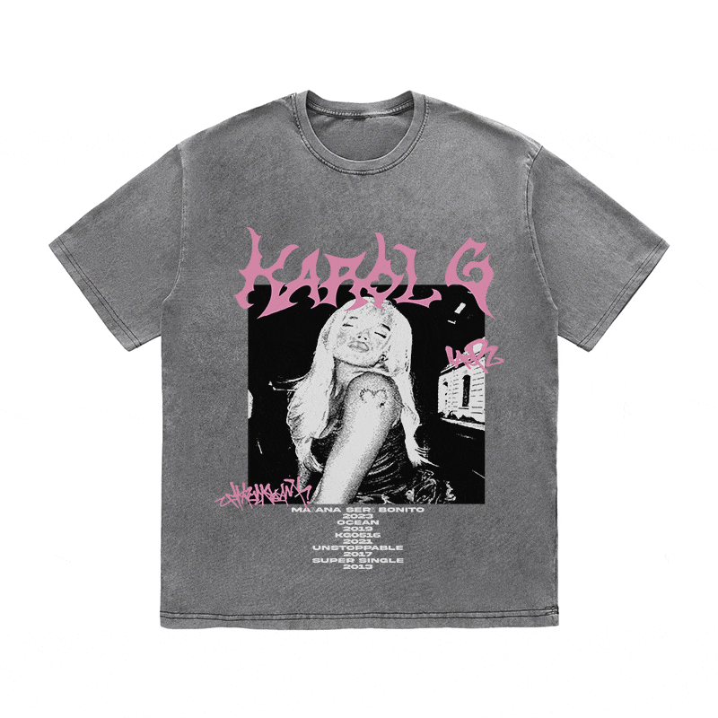 RDMCLOTHINGART tapestry hoodie KAROL G HEAVY WEIGHT COTTON TEE-8911