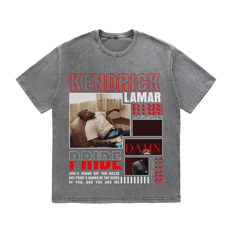 KENDRICK LAMAR HEAVY WEIGHT COTTON TEE-9003
