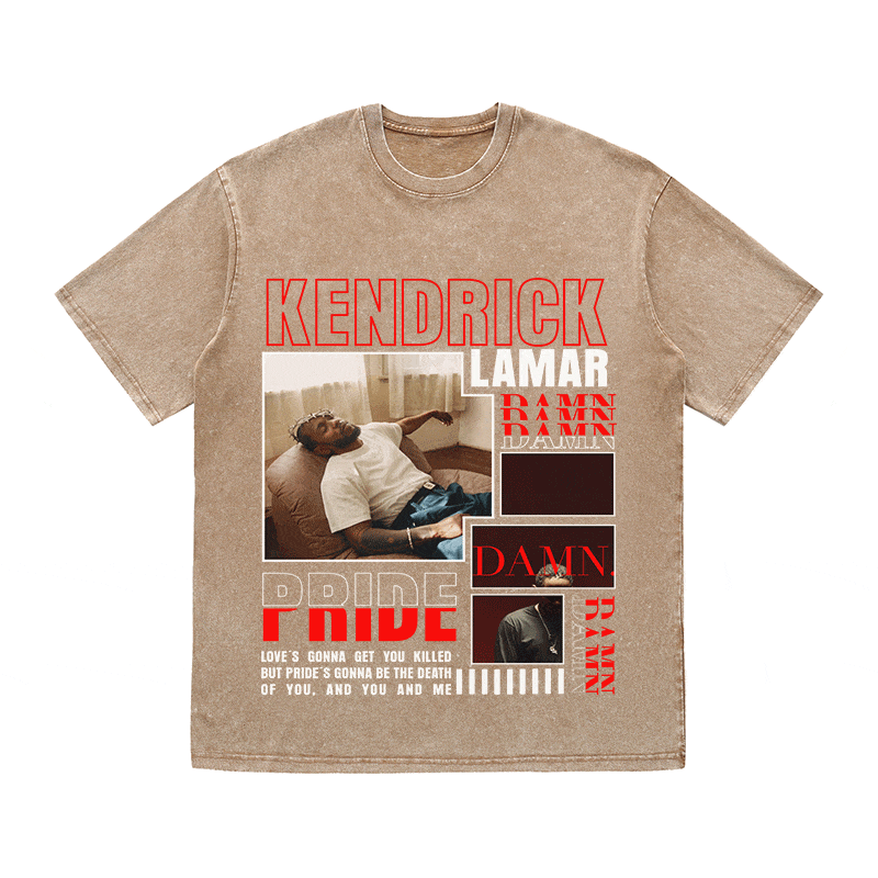 KENDRICK LAMAR HEAVY WEIGHT COTTON TEE-9003