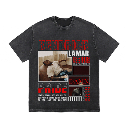 KENDRICK LAMAR HEAVY WEIGHT COTTON TEE-9003