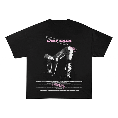 LADY GAGA HEAVY WEIGHT COTTON TEE-8936