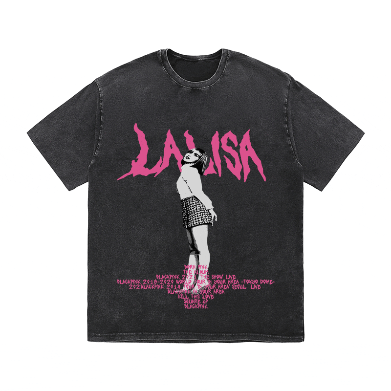 RDMCLOTHINGART tapestry hoodie LALISA HEAVY WEIGHT COTTON TEE-8912