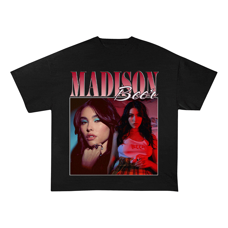 RDMCLOTHINGART tapestry hoodie MADISON BEER HEAVY WEIGHT COTTON TEE-8848
