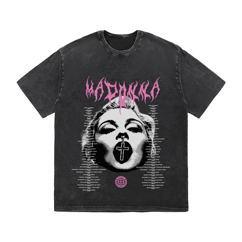 MADONNA HEAVY WEIGHT COTTON TEE-8938