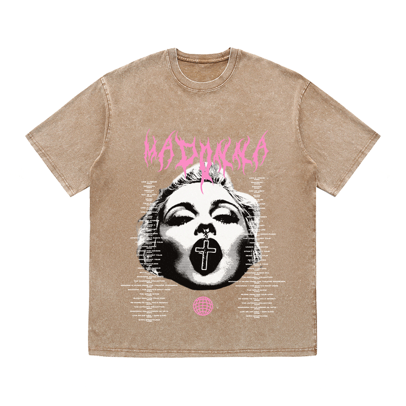 MADONNA HEAVY WEIGHT COTTON TEE-8938