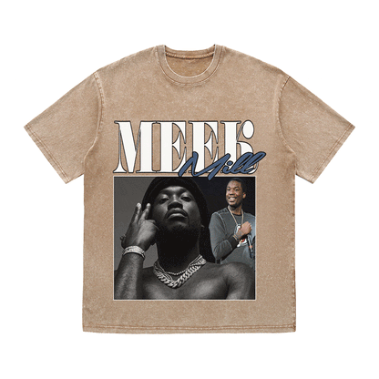 RDMCLOTHINGART tapestry hoodie MEEK MILL HEAVY WEIGHT COTTON TEE-8865