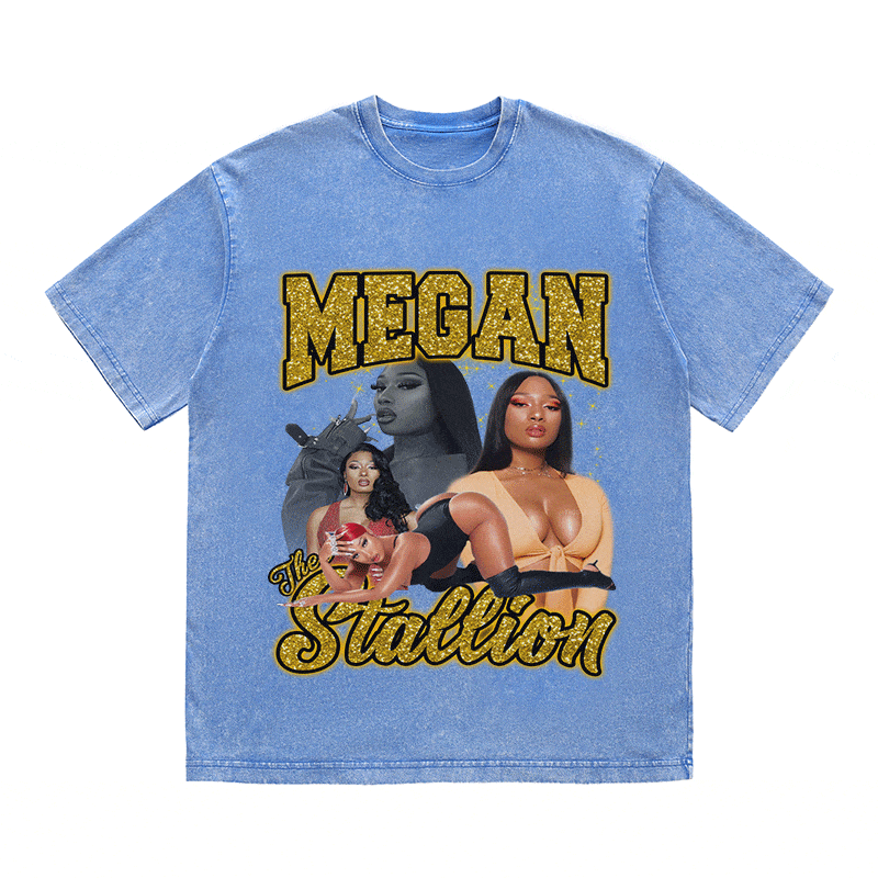 MEGAN STALLION HEAVY WEIGHT COTTON TEE-9130