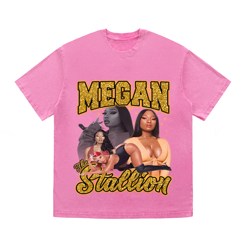 MEGAN STALLION HEAVY WEIGHT COTTON TEE-9130