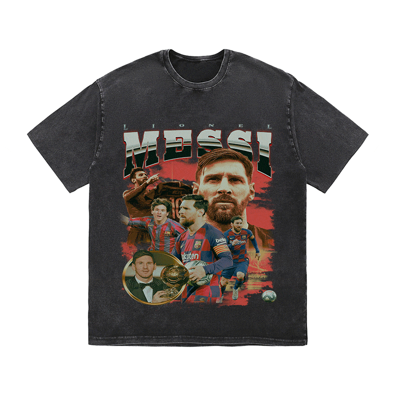 MESSI 5 HEAVY WEIGHT COTTON TEE-8973