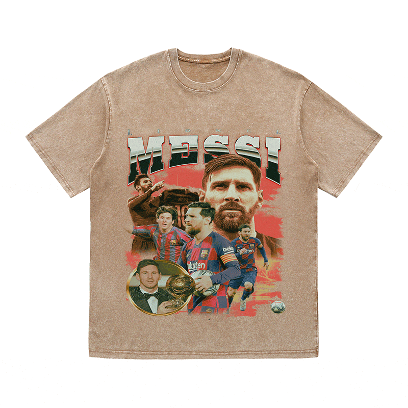 MESSI 5 HEAVY WEIGHT COTTON TEE-8973