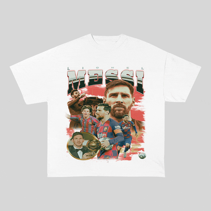 MESSI 5 HEAVY WEIGHT COTTON TEE-8973