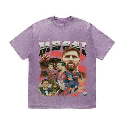 MESSI 5 HEAVY WEIGHT COTTON TEE-8973