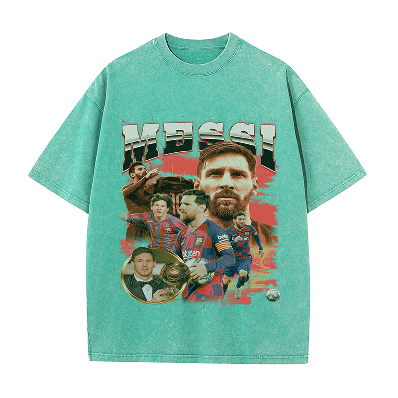 MESSI 5 HEAVY WEIGHT COTTON TEE-8973