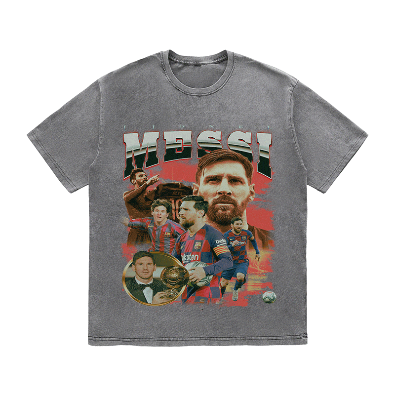 MESSI 5 HEAVY WEIGHT COTTON TEE-8973