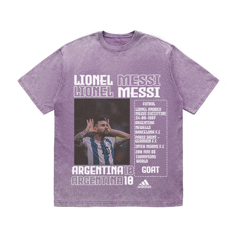 MESSI HEAVY WEIGHT COTTON TEE-8822