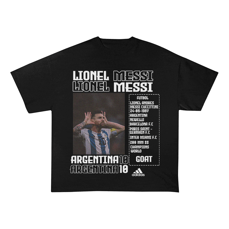 MESSI HEAVY WEIGHT COTTON TEE-8822