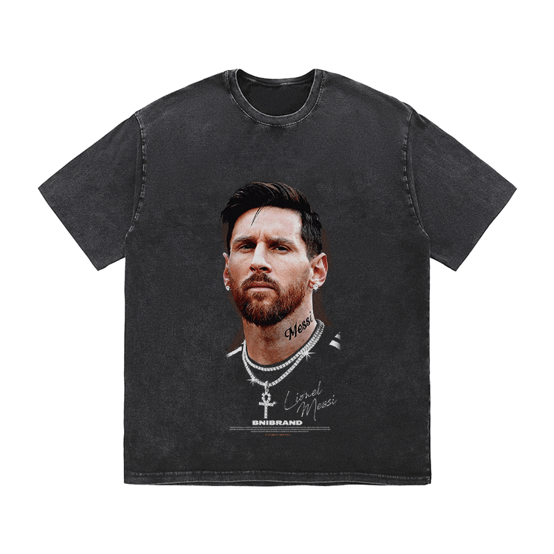 MESSI HEAVY WEIGHT COTTON TEE-9323