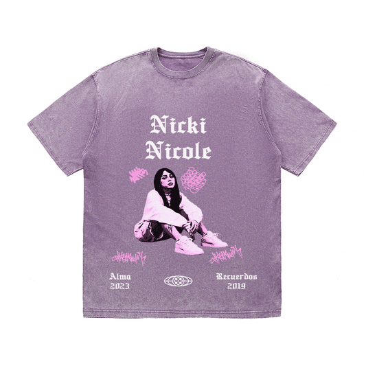 RDMCLOTHINGART tapestry hoodie NICKI NICOLE HEAVY WEIGHT COTTON TEE-8889