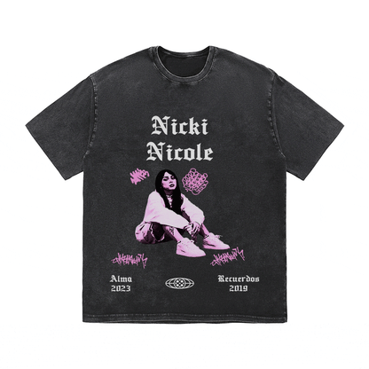 RDMCLOTHINGART tapestry hoodie NICKI NICOLE HEAVY WEIGHT COTTON TEE-8889