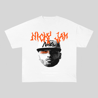 NICKY JAM HEAVY WEIGHT COTTON TEE-8943