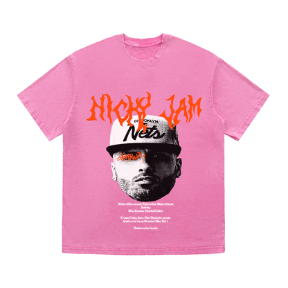 NICKY JAM HEAVY WEIGHT COTTON TEE-8943