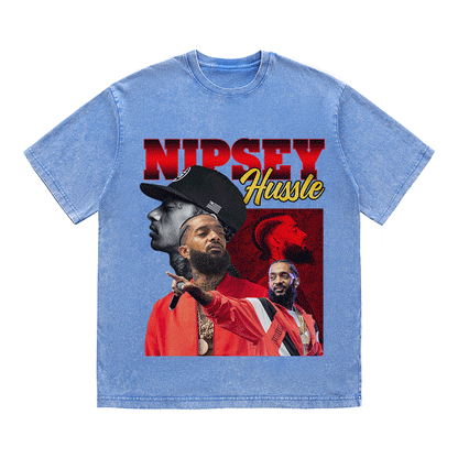NIPSEY HUSSLE HEAVY WEIGHT COTTON TEE-9133