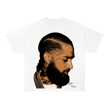 NIPSEYHUSSLE HEAVEY WEIGHT COTTON TEE-8004