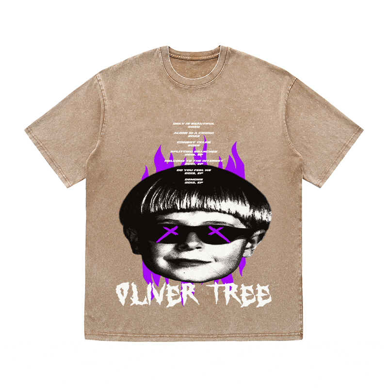 RDMCLOTHINGART tapestry hoodie OLIVER TREE HEAVY WEIGHT COTTON TEE-8890