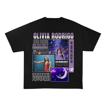 OLIVIA RODRIGO HEAVY WEIGHT COTTON TEE-9012