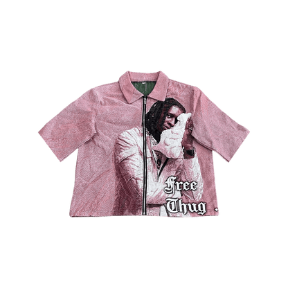 PINK YSL  TAPESTRY TEE