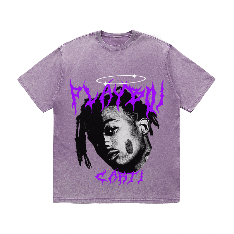 RDMCLOTHINGART tapestry hoodie PLAYBOI CARTY HEAVY WEIGHT COTTON TEE-8915